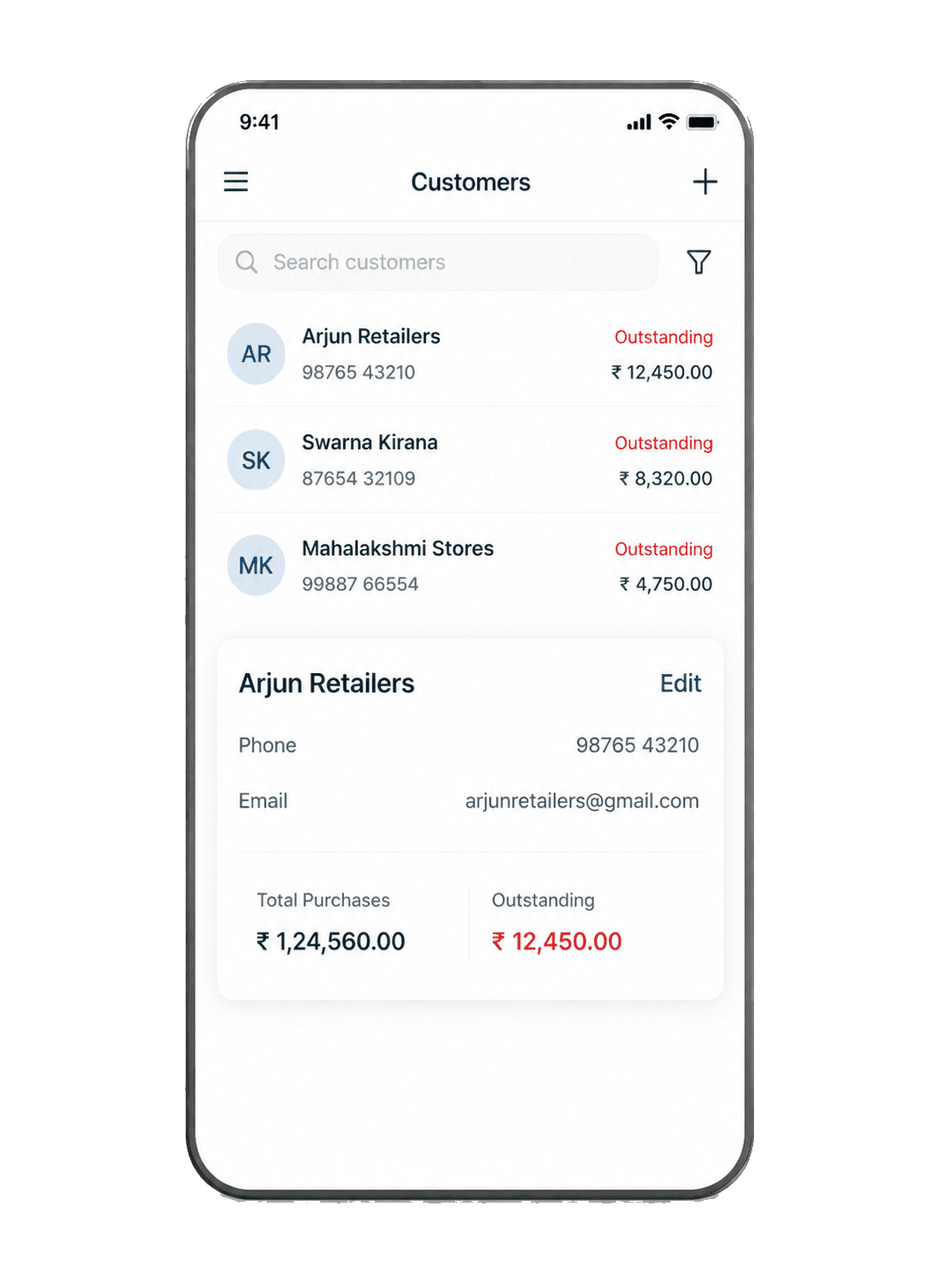 Vyavasayis multi-branch management and stock transfer