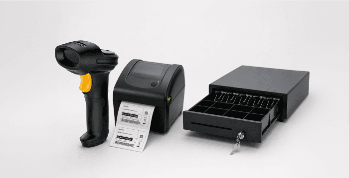 Thermal Printer (Wireless) + Barcode Scanner + Cash Drawer